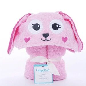 Adorable Baby/Infant Newborn Pink Bunny Hooded Bath Towel 23x31 New